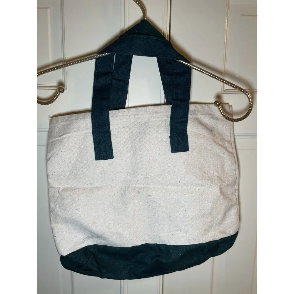 Vintage 1996 Atlanta Centennial Olympic Canvas Tote Bag Green GUC Clean
